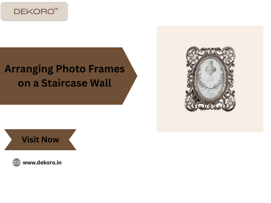 Arranging Photo Frames on a Staircase Wall