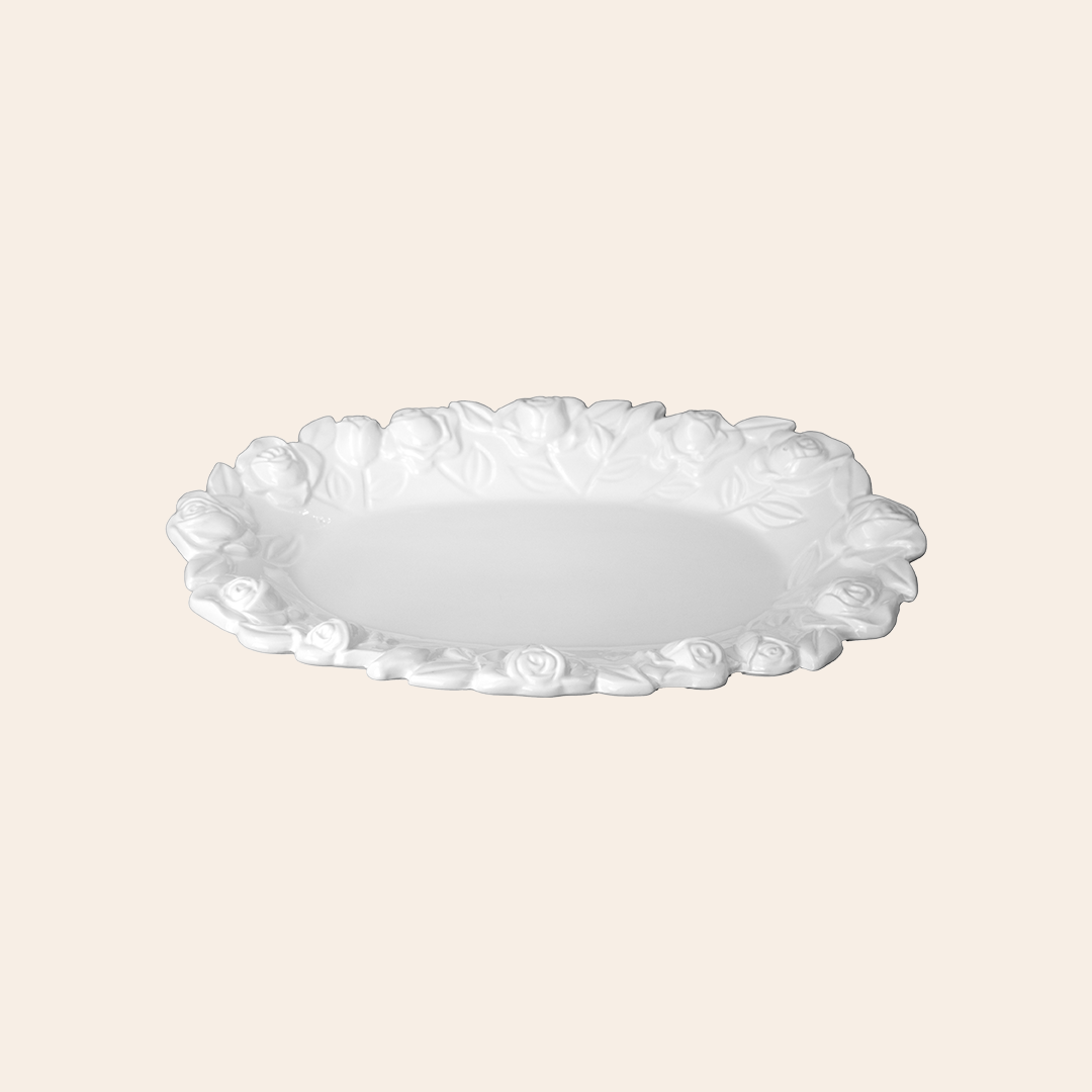 White Oval Plate