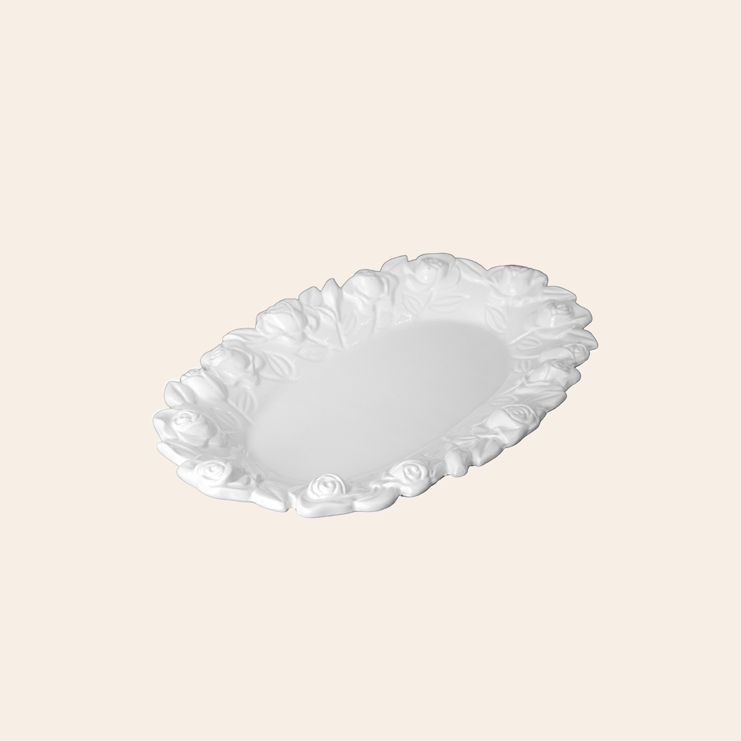White Oval Plate
