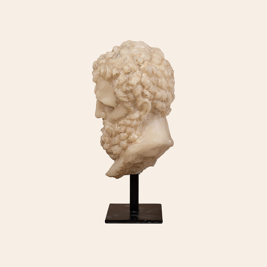 Roman Face On Stand-Resin 6