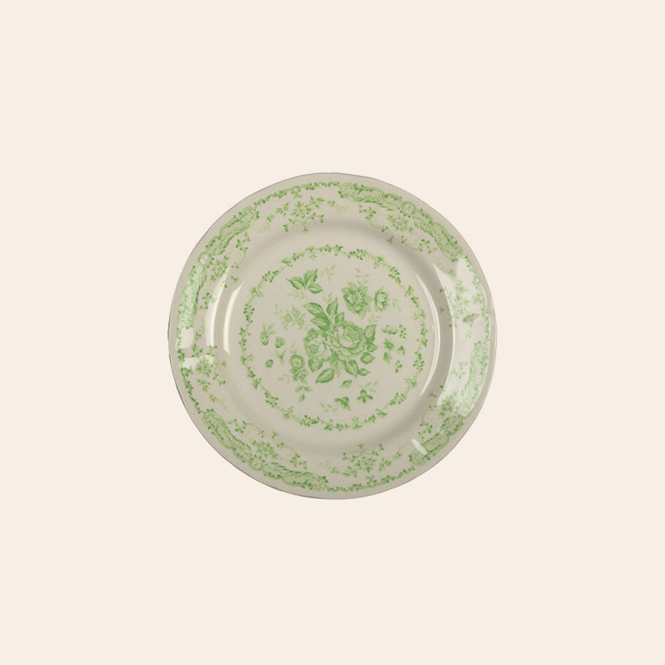 Green Printed Charger Plate
