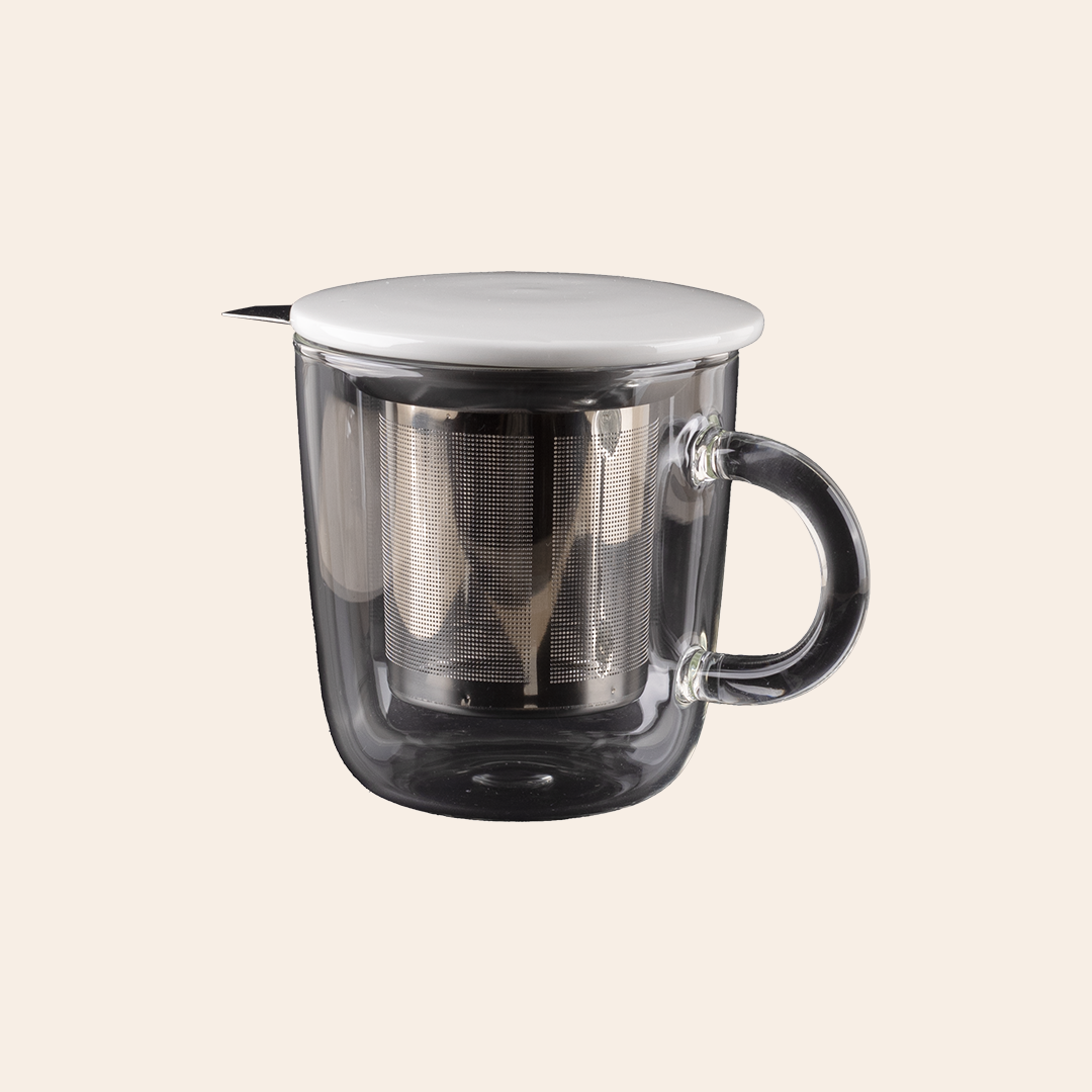 Buy Borosilicate Glass Cup W/ Strainer 1