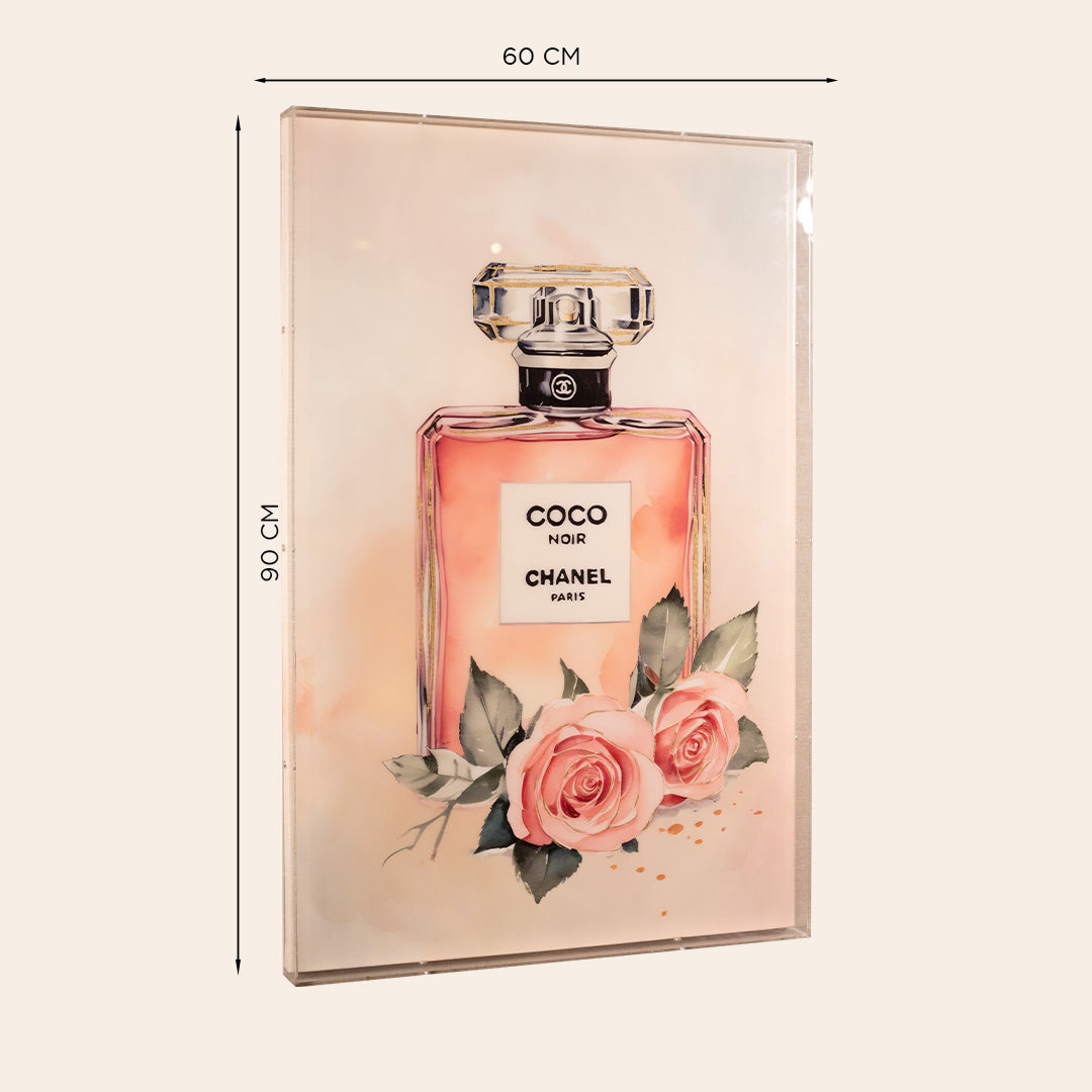 Wall Décor framed Art (Chanel Roses)