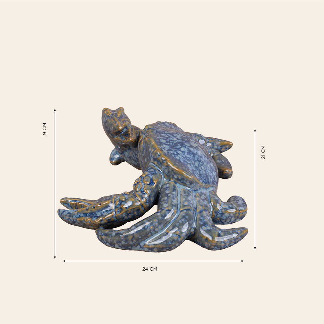Crab Decor Color: Deep Blue 1