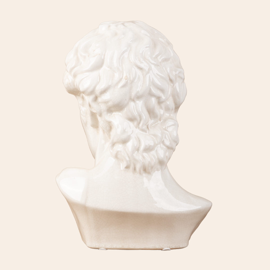Male Roman Bust A Color: Cream Crackle 5