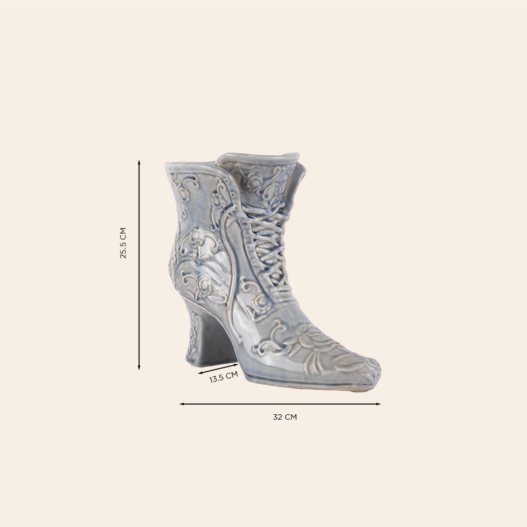 Ceramic Boot Light Blue