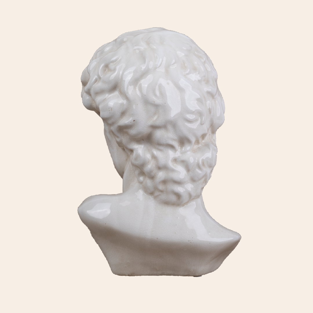 Male Roman Bust B Color: Cream Crackle 6