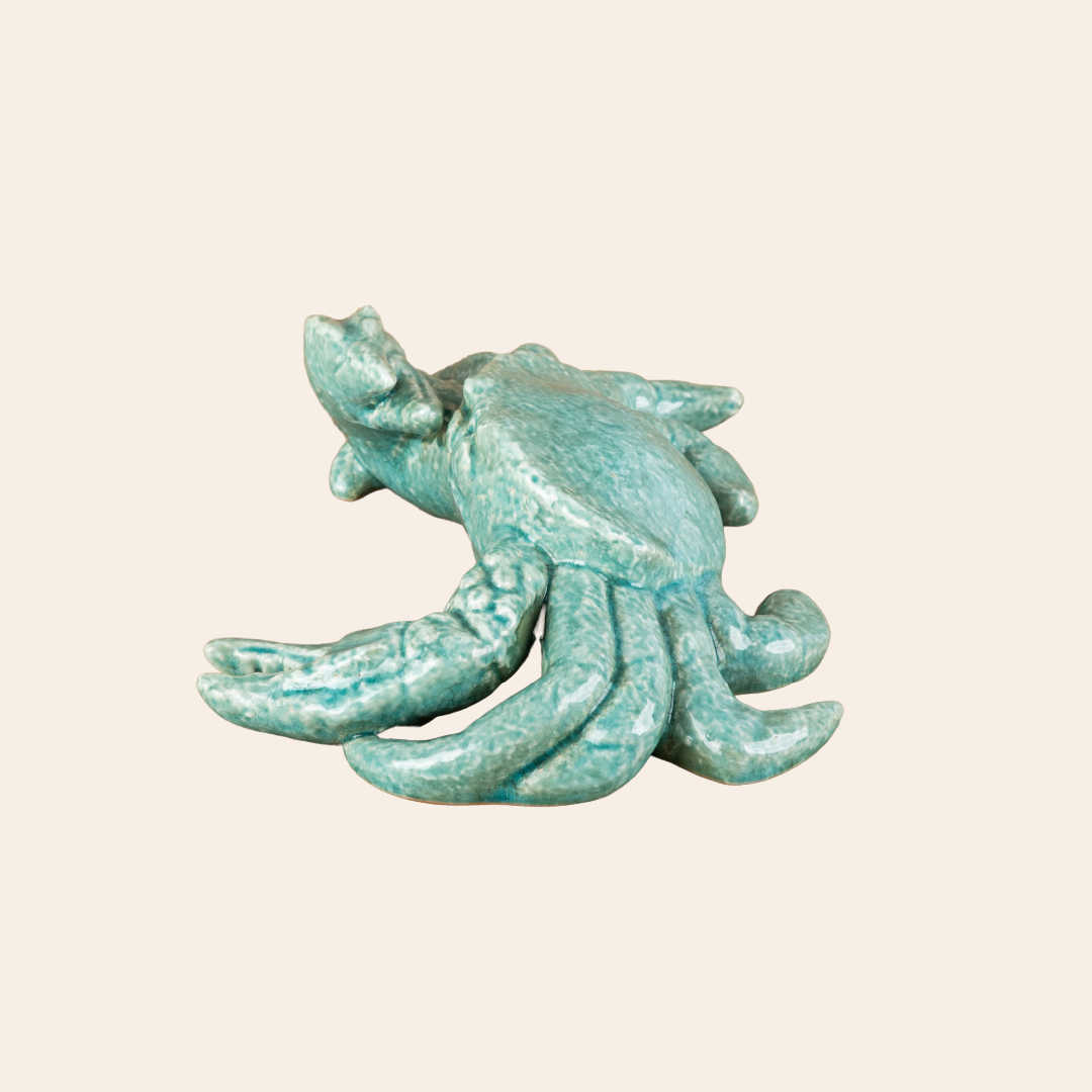 Crab Decor Color Aqua Green 6