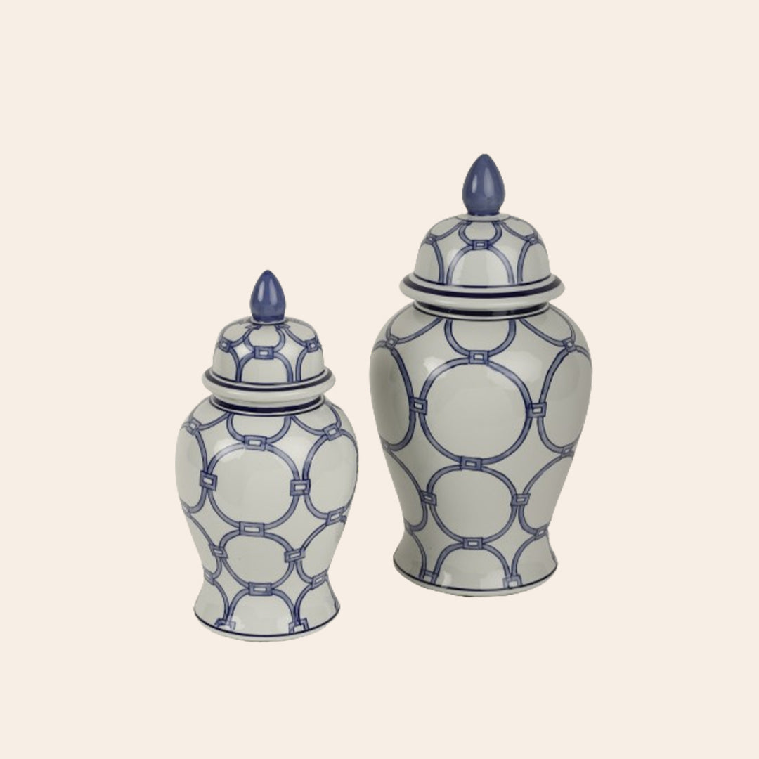 BLUE AND WHITE Ginger Jar 3
