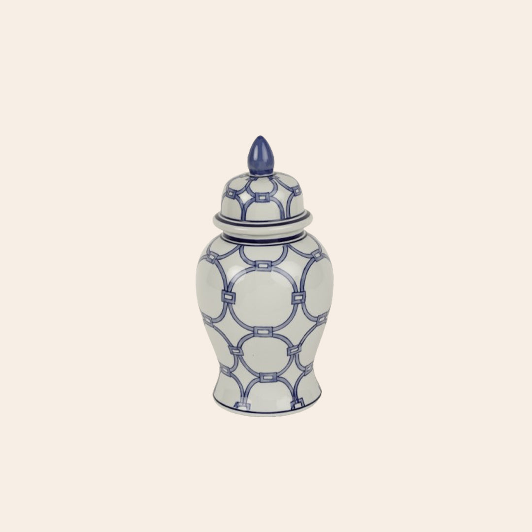 BLUE AND WHITE Ginger Jar 4