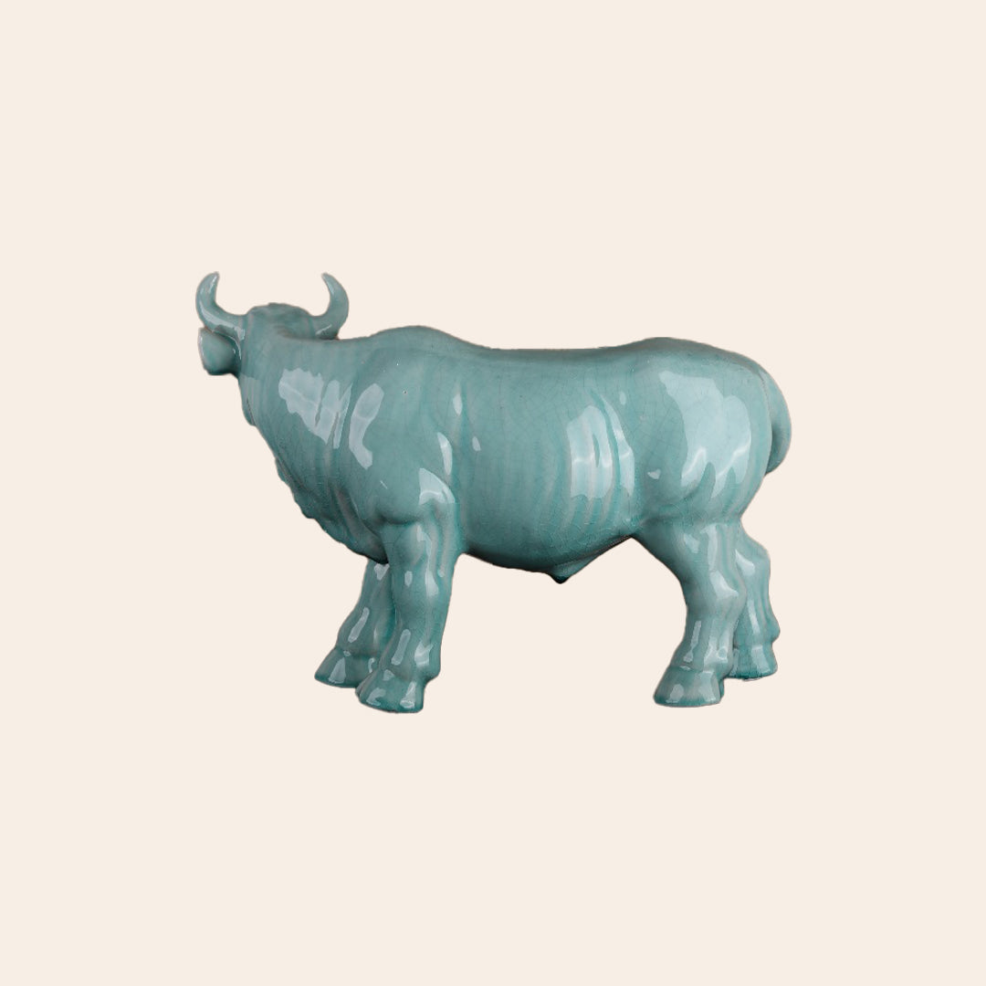 Buy OX Décor Color: Green Crackle (With Horn) 3