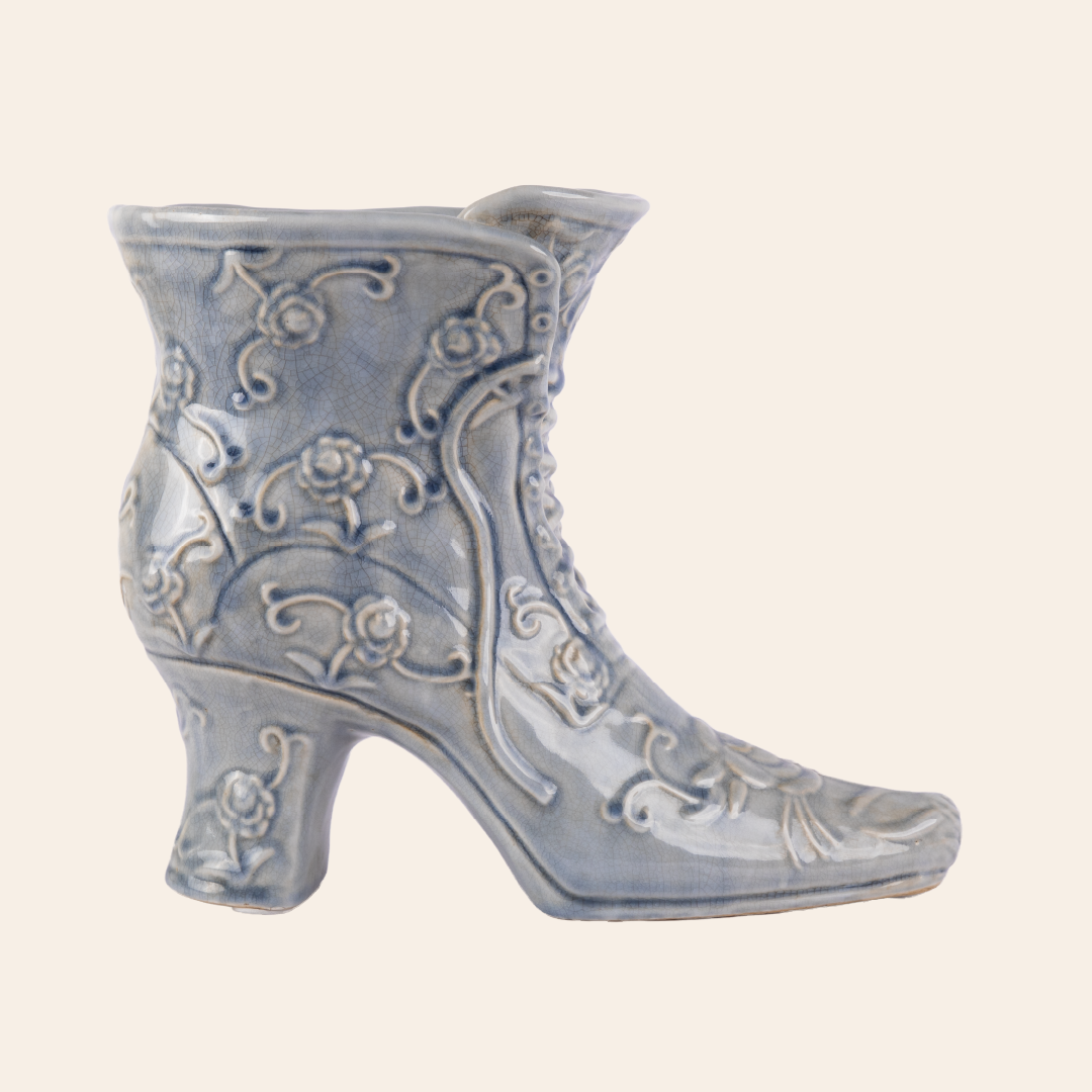 Ceramic Boot Light Blue