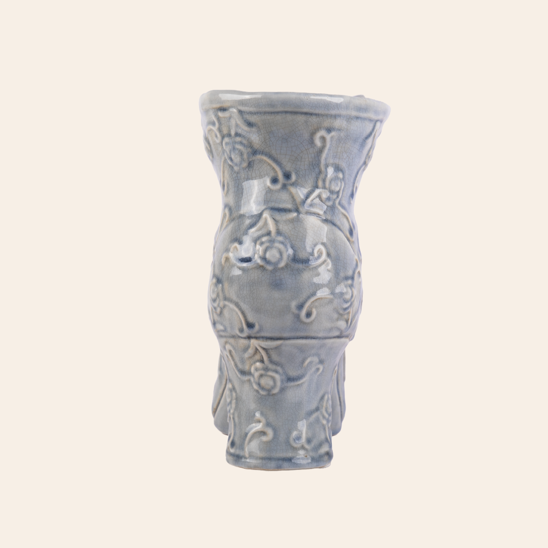 Ceramic Boot Light Blue