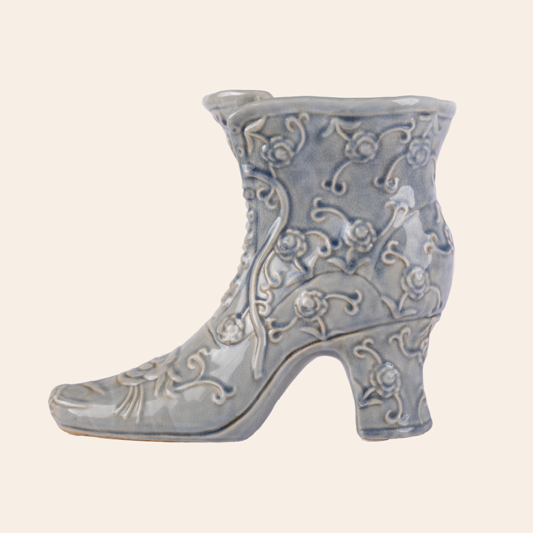 Ceramic Boot Light Blue