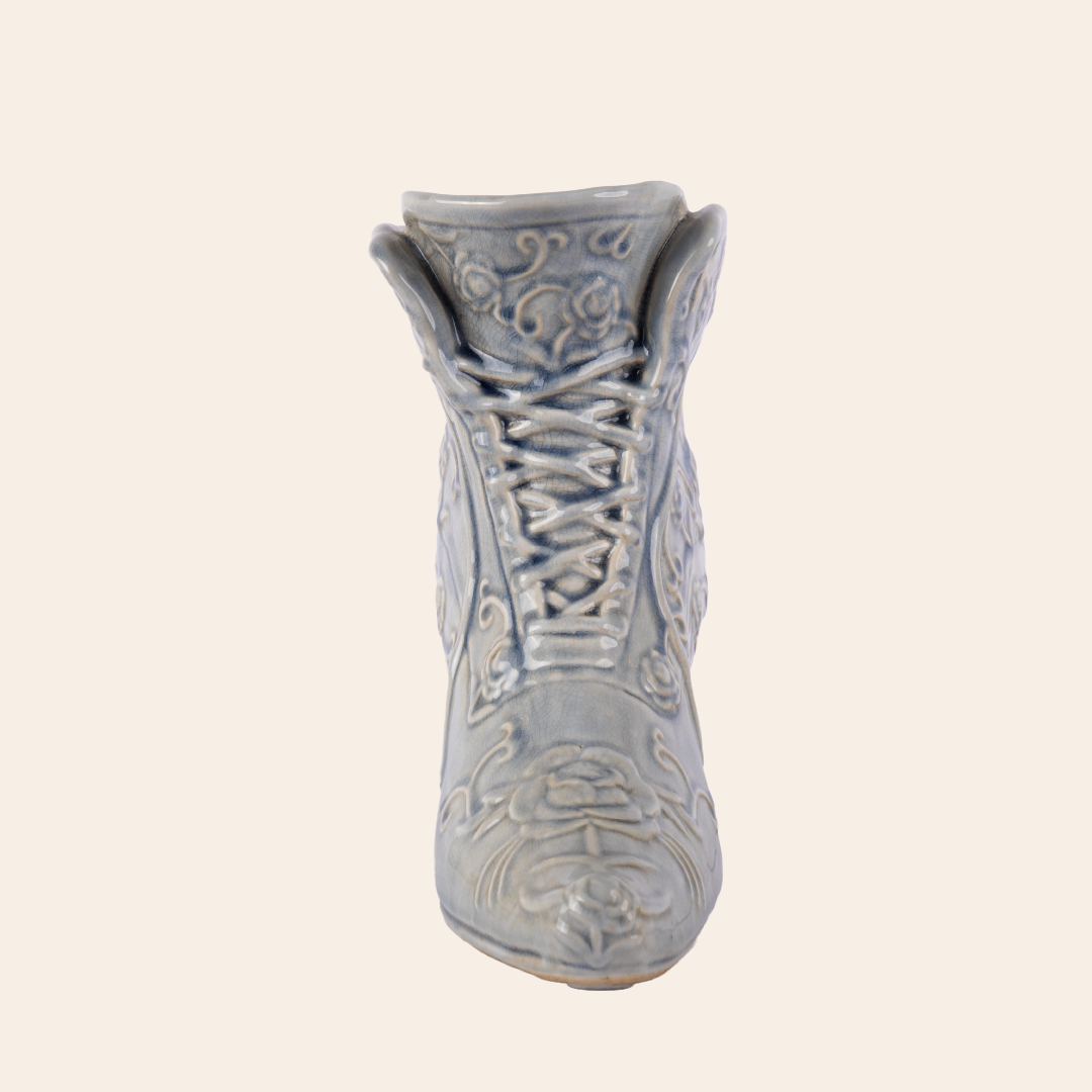Ceramic Boot Light Blue