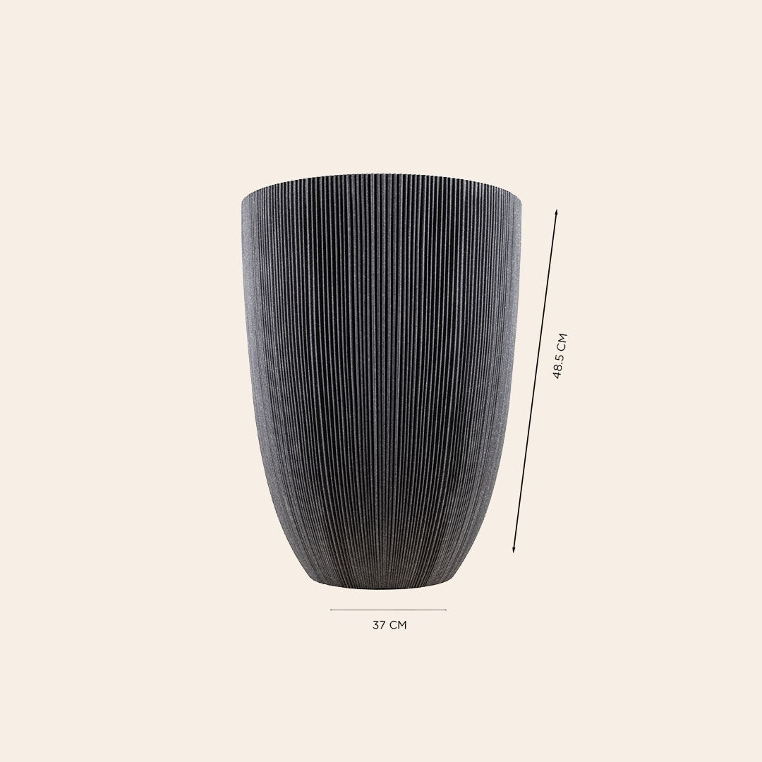 Decorative Resin Planter (Set of 2 pcs) Black 6