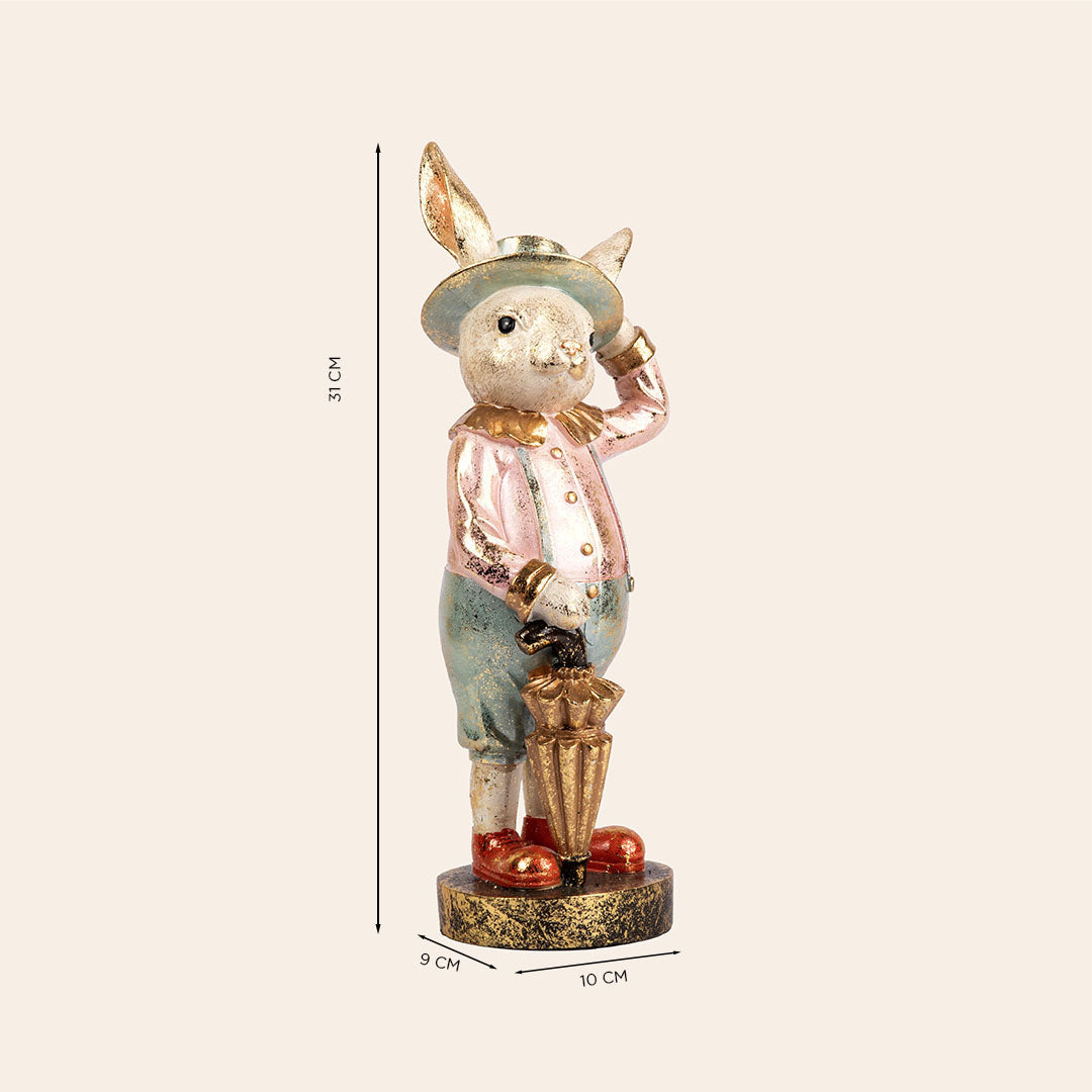 Decorative Polyresin Gentleman Rabbit 1