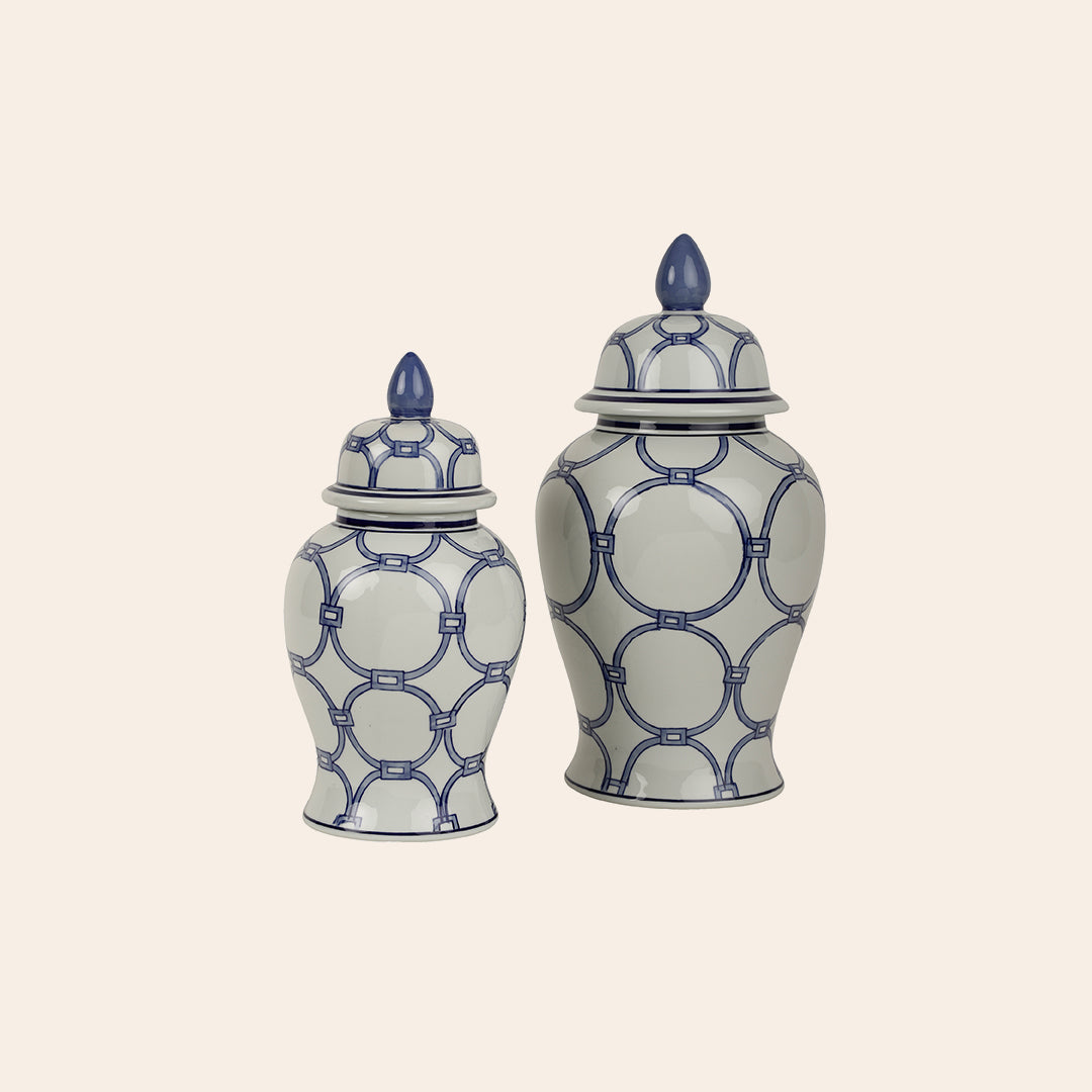 BLUE AND WHITE Ginger Jar 1