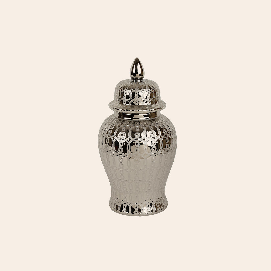 Blue & White Ceramic Ginger Jar