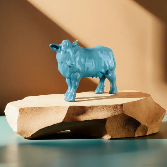 Cow Decor (Without Horn) Green Crackle 2