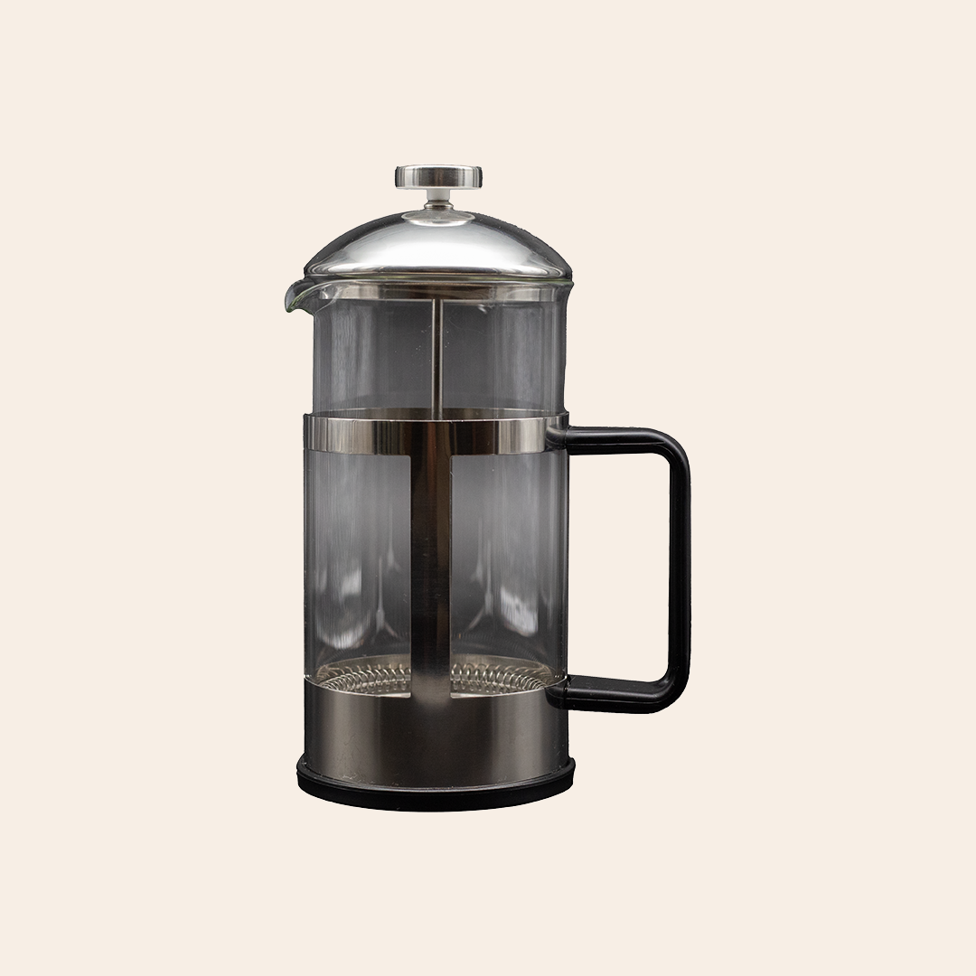 Frenchpress Transparent and Silver