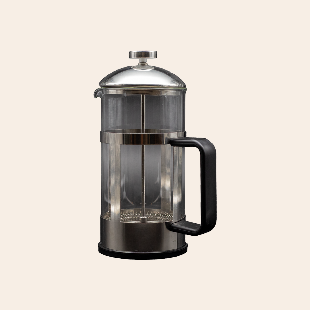 Frenchpress Transparent and Silver