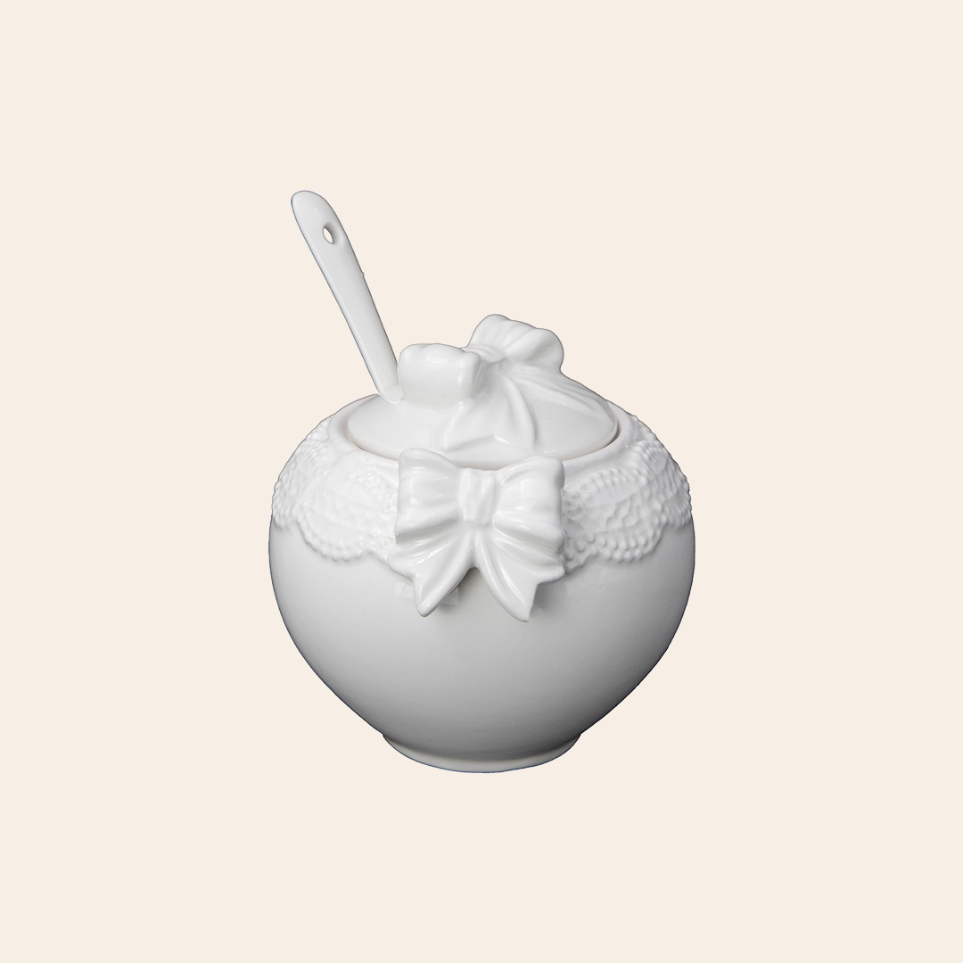 Creamer and Sugar Pot with Spoon 1