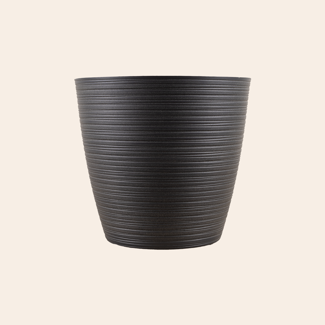 Black Decorative Resin Planter (Set of 3 pcs)
