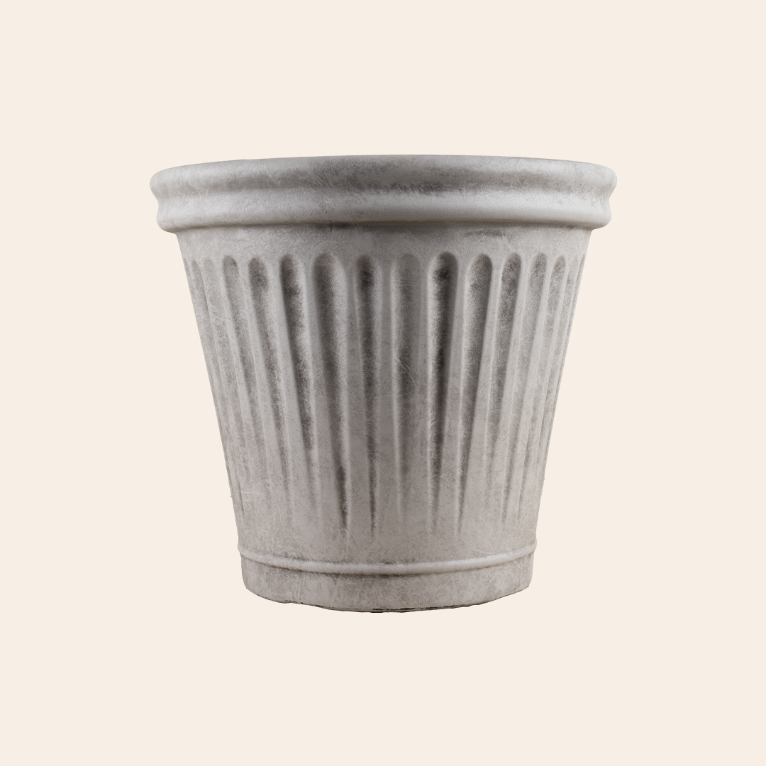Resin Planter Misty Grey