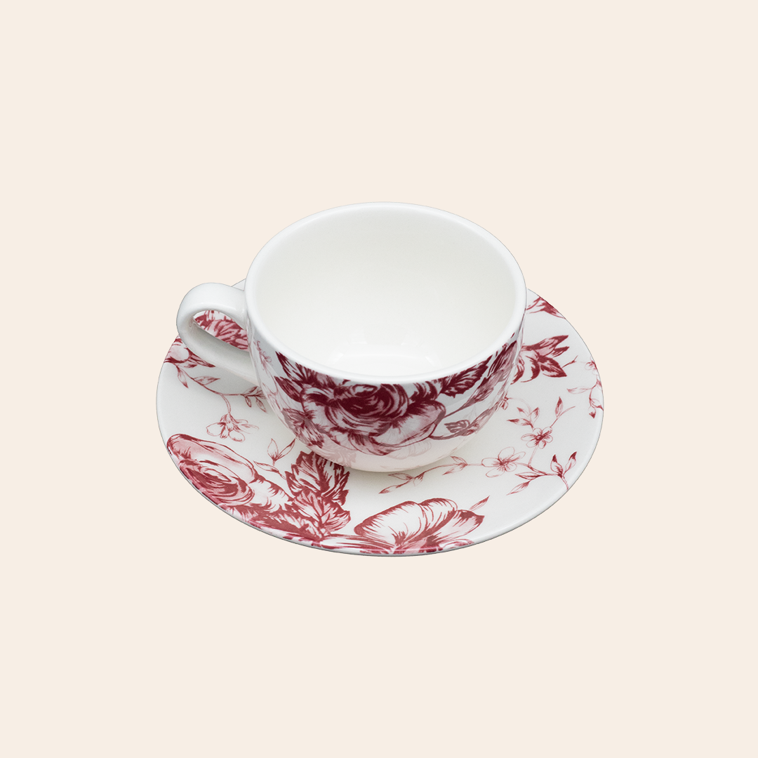 Pink Cup & Saucer 1