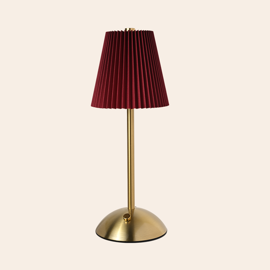 Pleated Shade LED Table Lamp