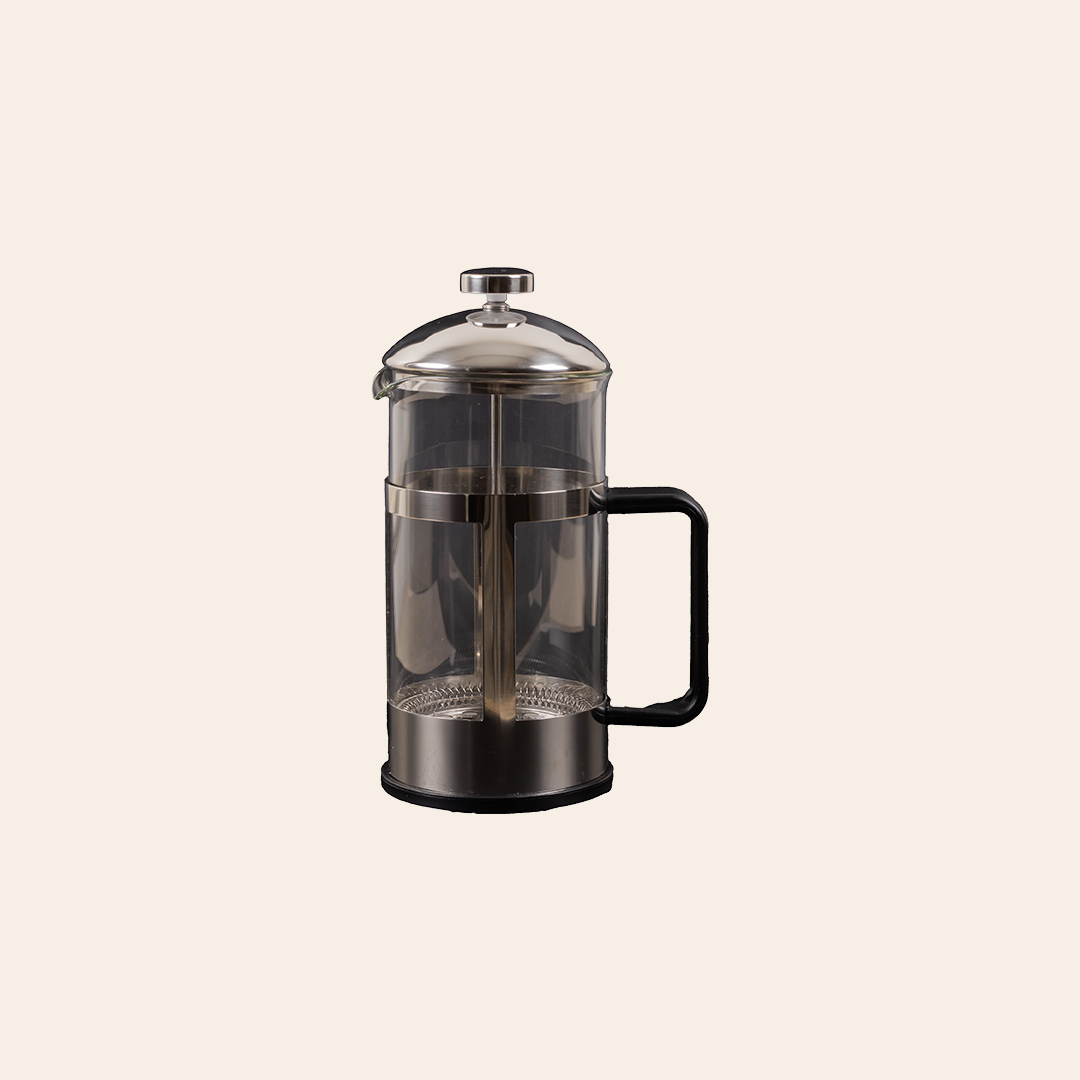 Frenchpress Transparent and Silver