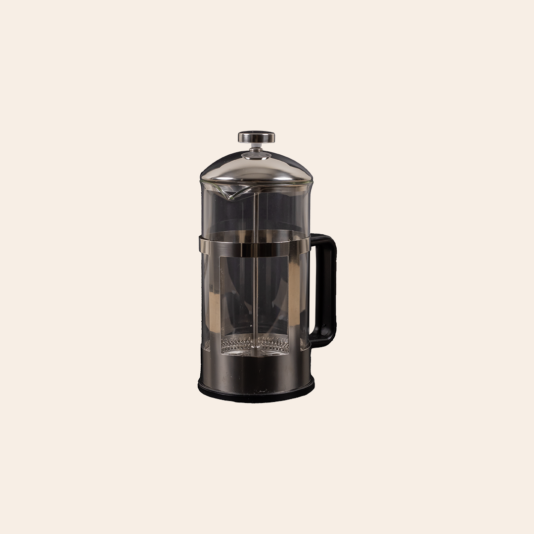 Frenchpress Transparent and Silver