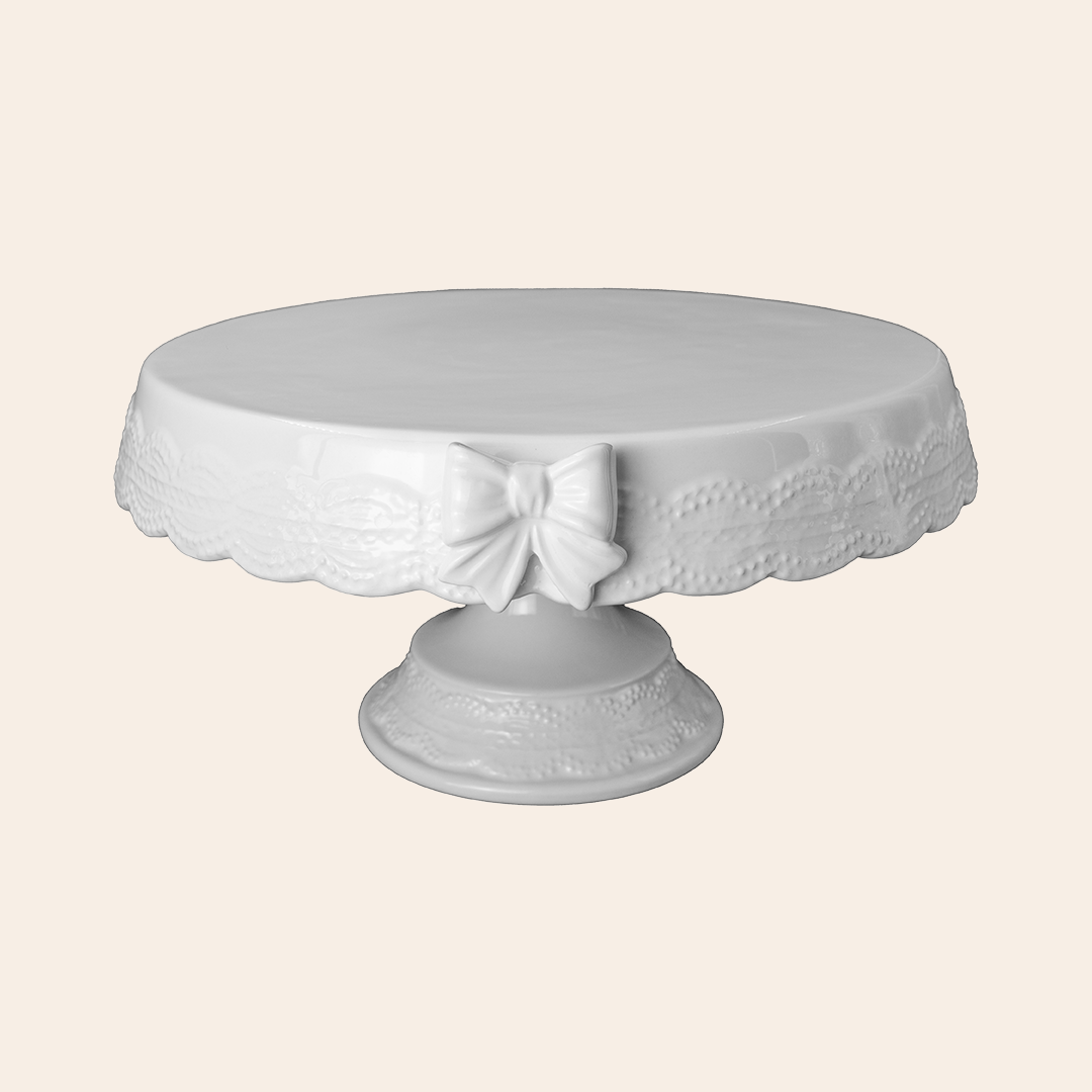Cake Plate Cream Crackle