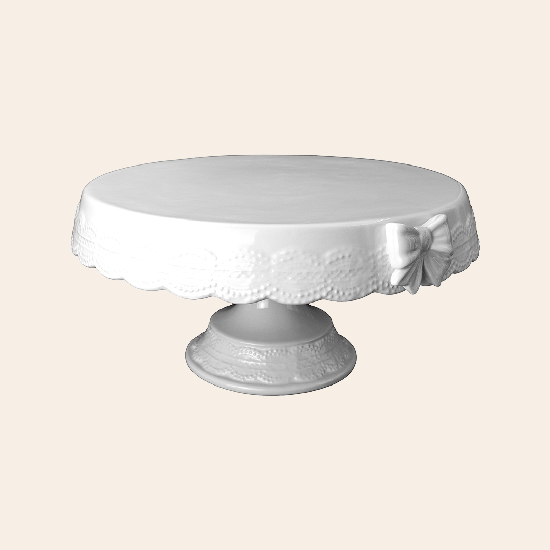 Cake Plate Cream Crackle 3