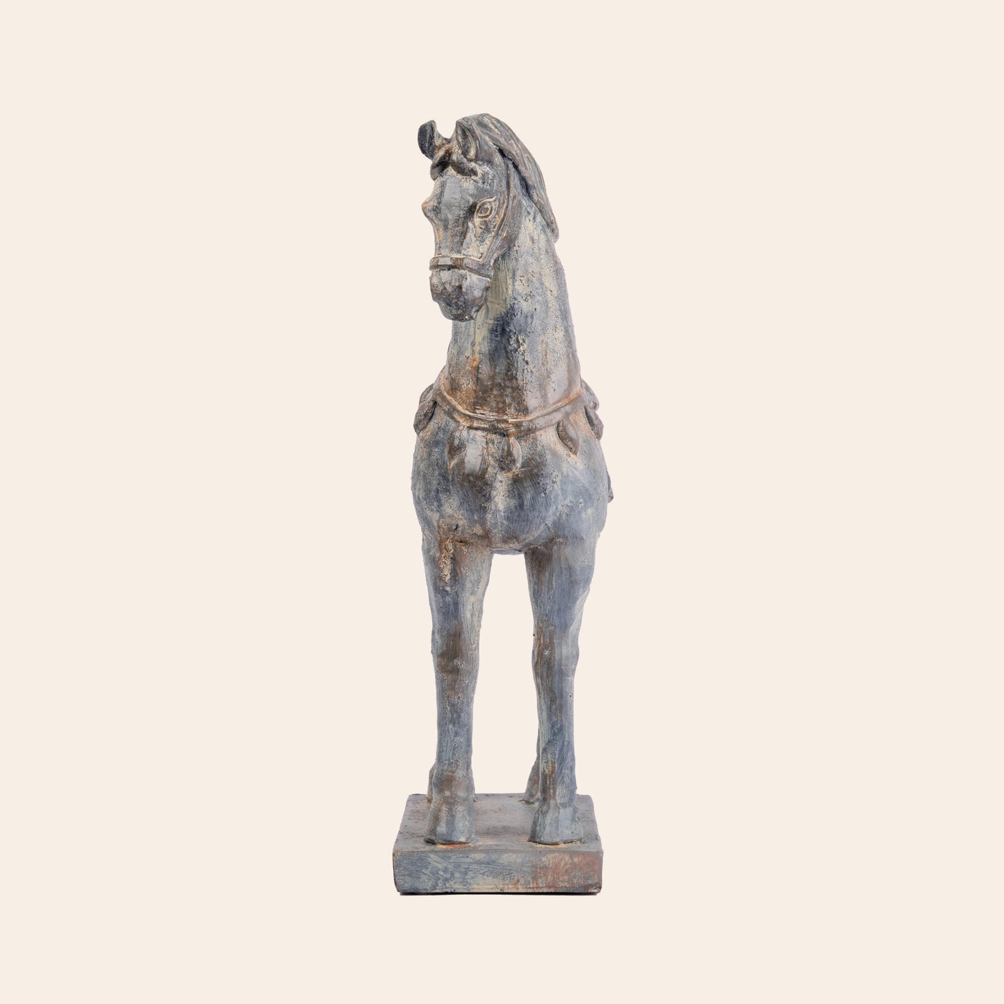 Resin Tang Dynasty War Horse Tall
