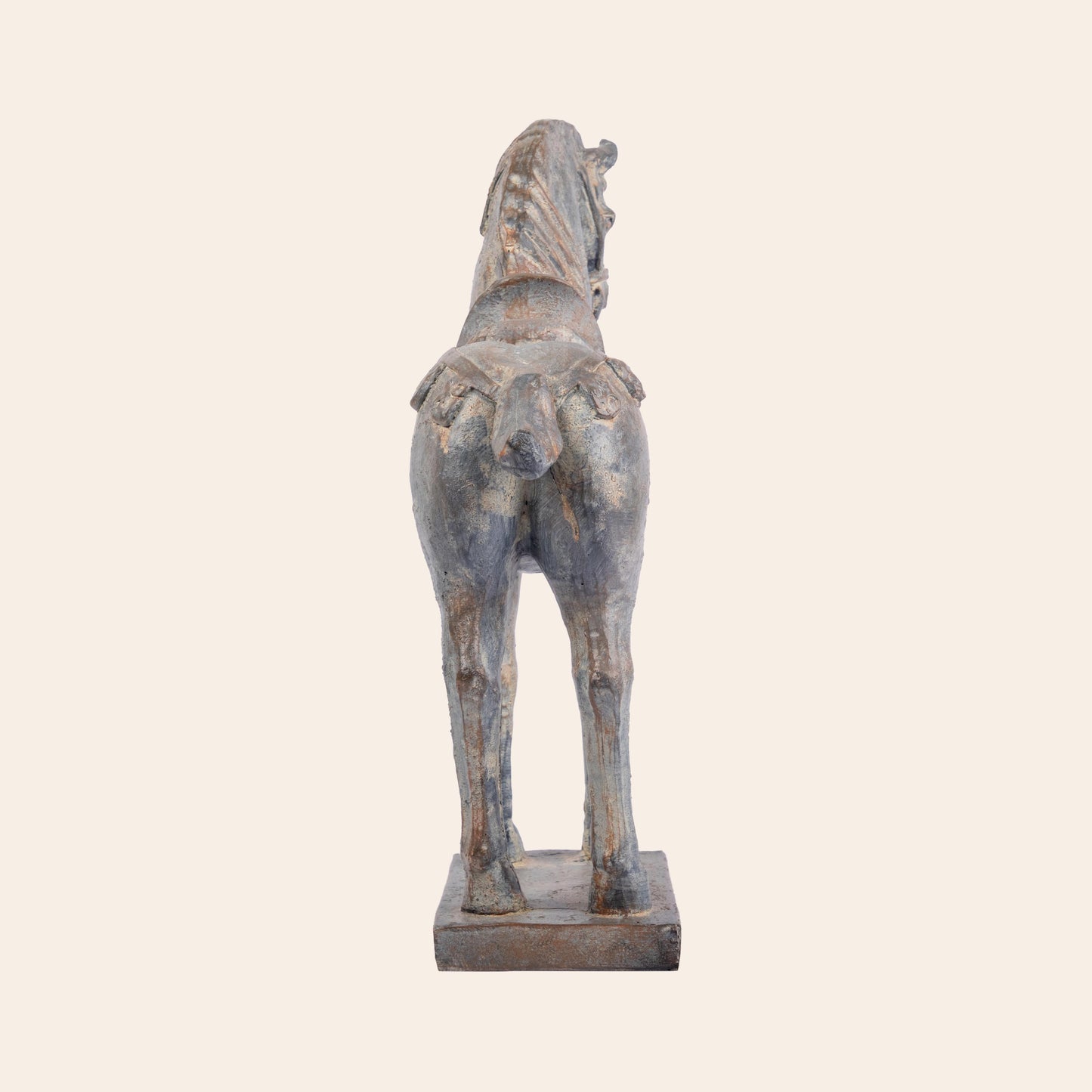Resin Tang Dynasty War Horse Tall
