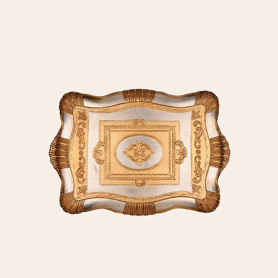 Italian Hand Painted Wooden Trays