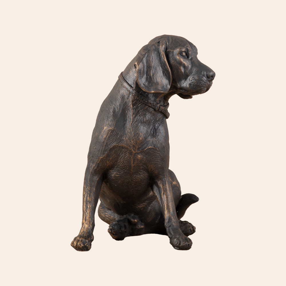 Decorative Polyresin Antique Spaniel Dog 4