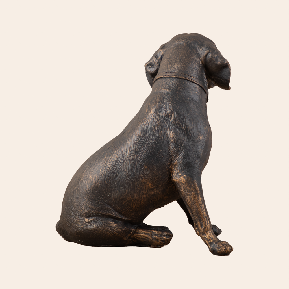 Decorative Polyresin Antique Spaniel Dog 6