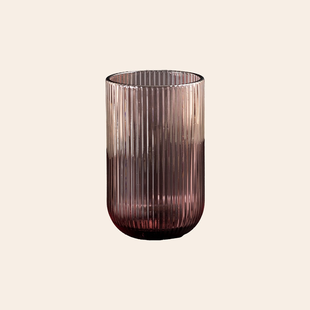 Coloured High - Ball Glass (Set of 6) Amber
