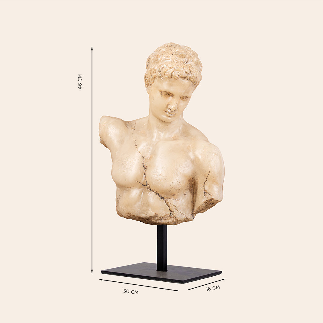 David  Bust On Stand-Resin