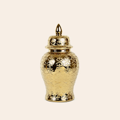 Blue & White Ceramic Ginger Jar