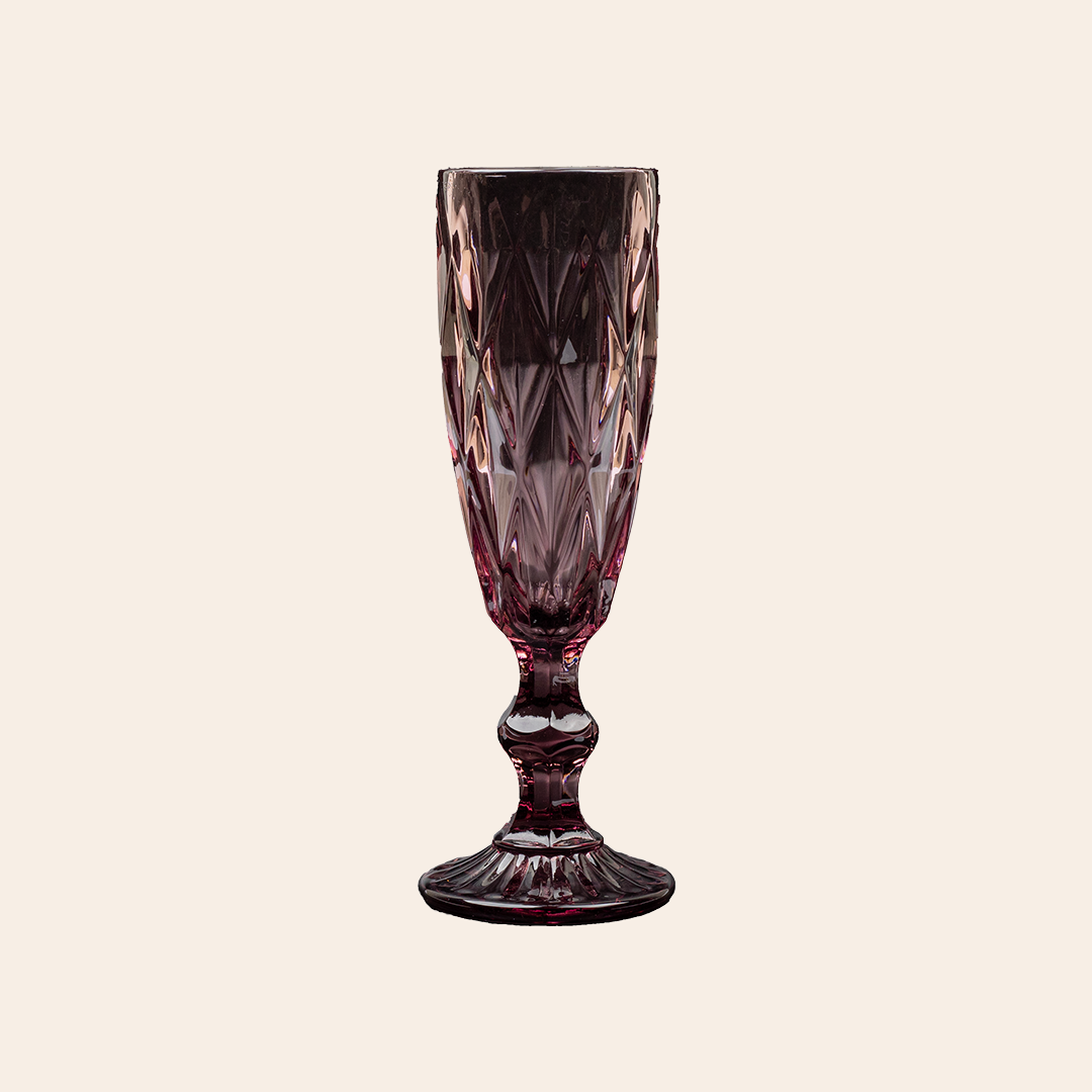 Coloured Champagne Glass (Set of 6)