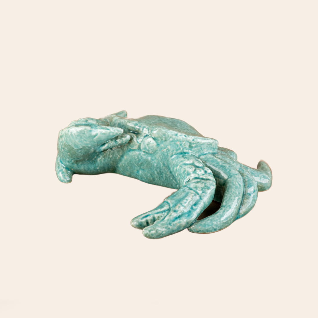 Crab Decor Color Aqua Green