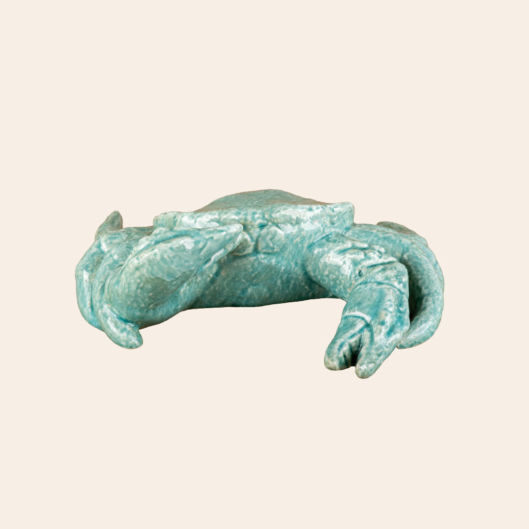 Crab Decor Color Aqua Green