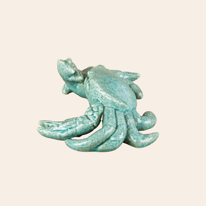 Crab Decor Color Aqua Green