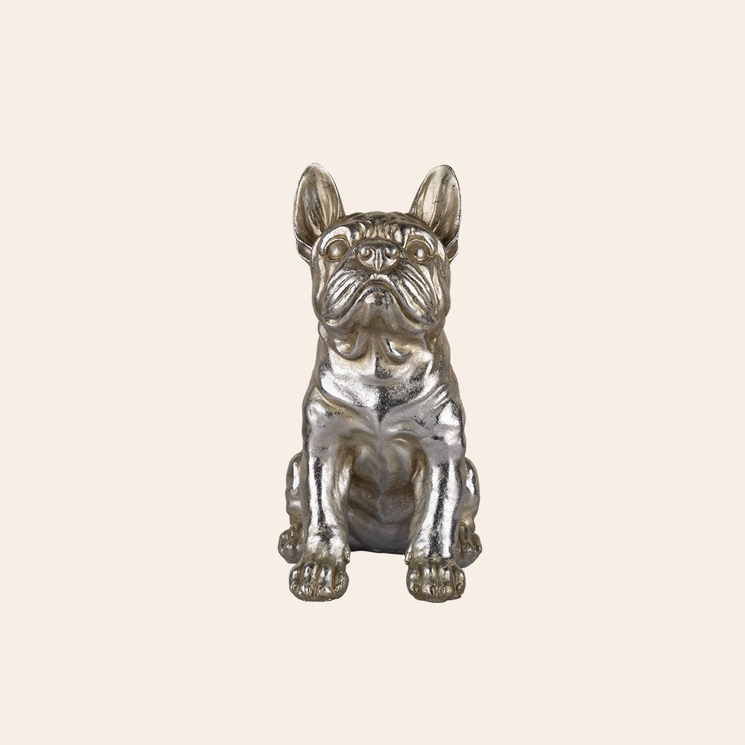 Decorative Polyresin Antique French Bull Dog