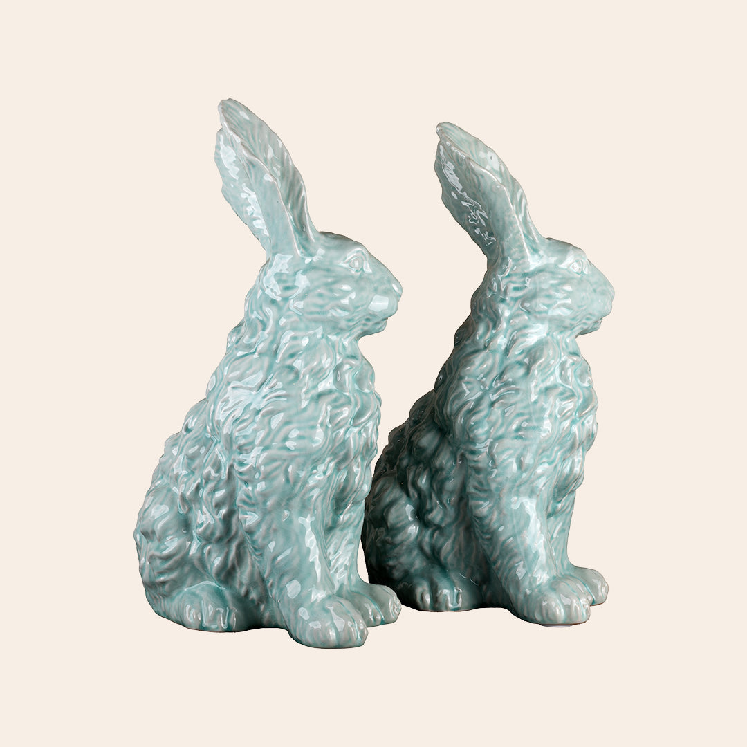 Rabbit Color: Green Crackle (Single Large)