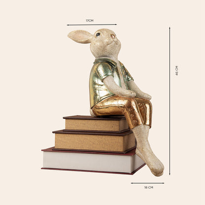 Decorative Polyresin Spectator Rabbit